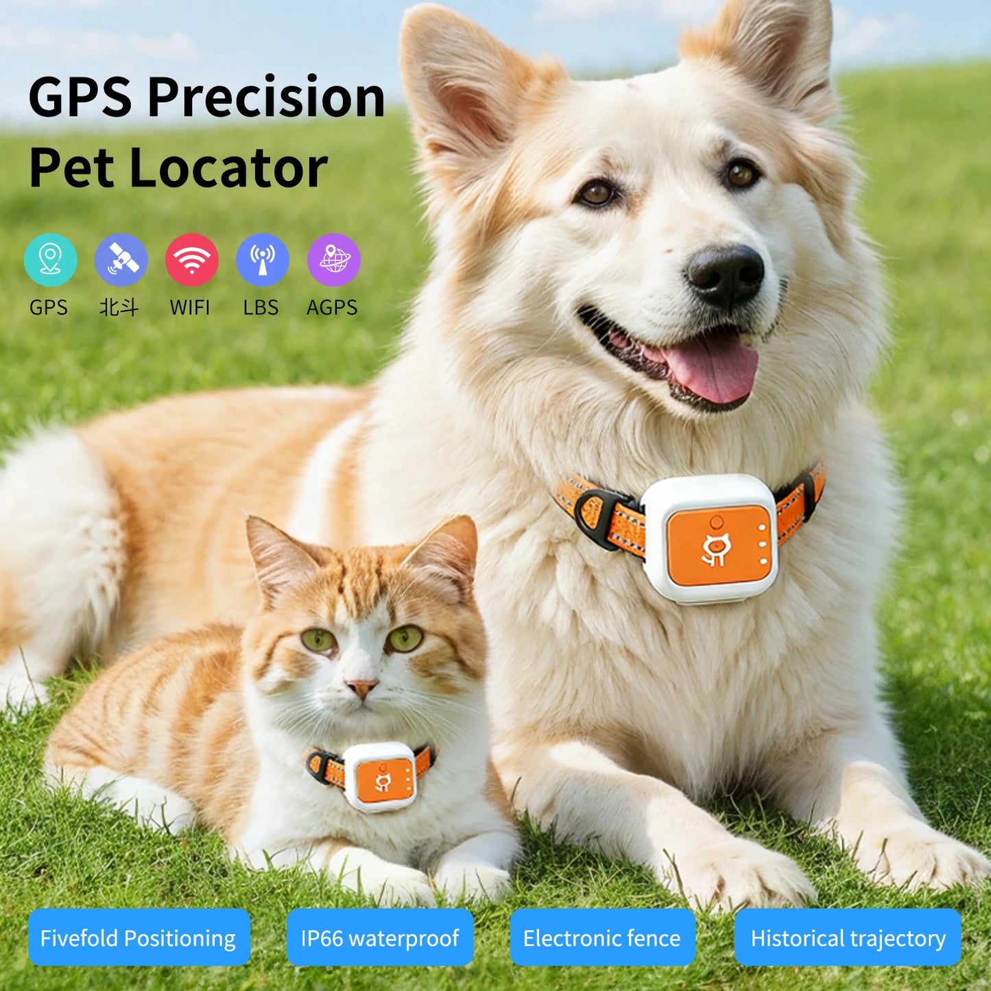4G Pet GPS Wireless Fence Collar
