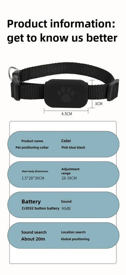 Pet Bluetooth GPS Tracker Collar