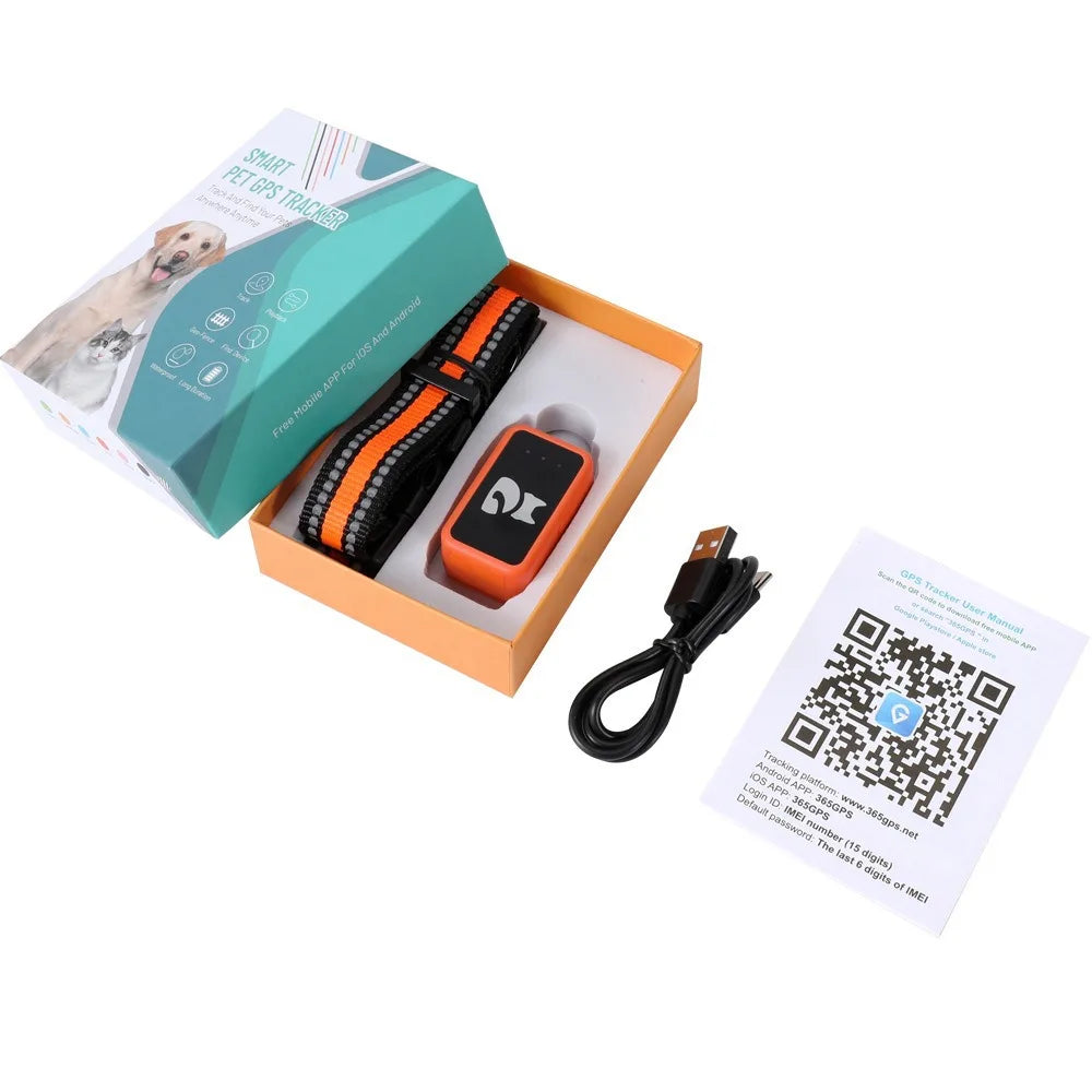 4G Pet GPS Tracker Collar with Health Monitor