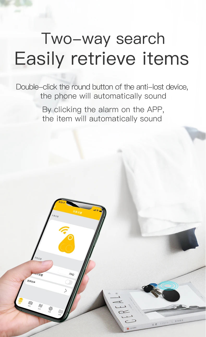 Smart Bluetooth Keychain GPS Tracker